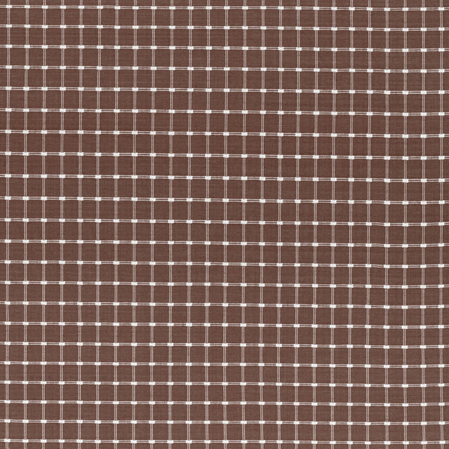 BRUNSCHWIG & FILS 8022116.6.0 LISON CHECK BROWN Fabric - Eade's Wallpaper