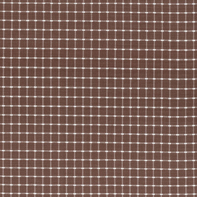 BRUNSCHWIG & FILS 8022116.6.0 LISON CHECK BROWN Fabric - Eade's Wallpaper