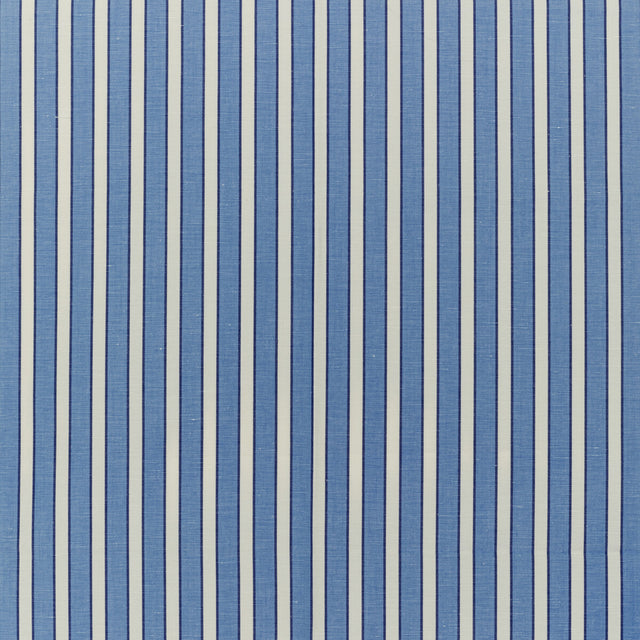 BRUNSCHWIG & FILS 8022117.155.0 ROUEN STRIPE BLUE Fabric - Eade's Wallpaper