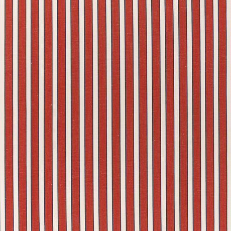 BRUNSCHWIG & FILS 8022117.195.0 ROUEN STRIPE RED Fabric - Eade's Wallpaper