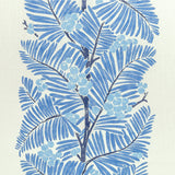 BRUNSCHWIG & FILS 8022138.5.0 PALMAR PRINT BLUE Fabric - Eade's Wallpaper