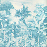 BRUNSCHWIG & FILS 8022139.13.0 NOUVELLE PRINT AQUA Fabric - Eade's Wallpaper