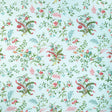 BRUNSCHWIG & FILS 8023107.153.0 CHANCAY PRINT SKY/LEAF Fabric - Eade's Wallpaper