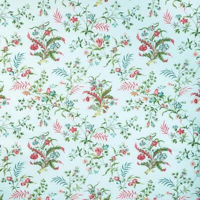 BRUNSCHWIG & FILS 8023107.153.0 CHANCAY PRINT SKY/LEAF Fabric - Eade's Wallpaper