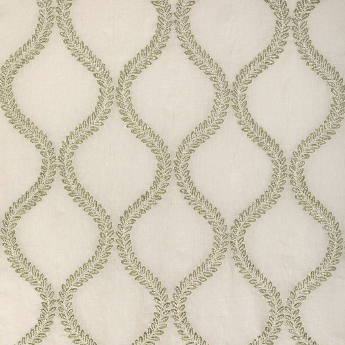 BRUNSCHWIG & FILS 8023110.31.0 CAMUS SHEER LEAF Fabric - Eade's Wallpaper