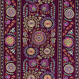 BRUNSCHWIG & FILS 8023113.310.0 SAANVI EMB PLUM/LEAF Fabric - Eade's Wallpaper
