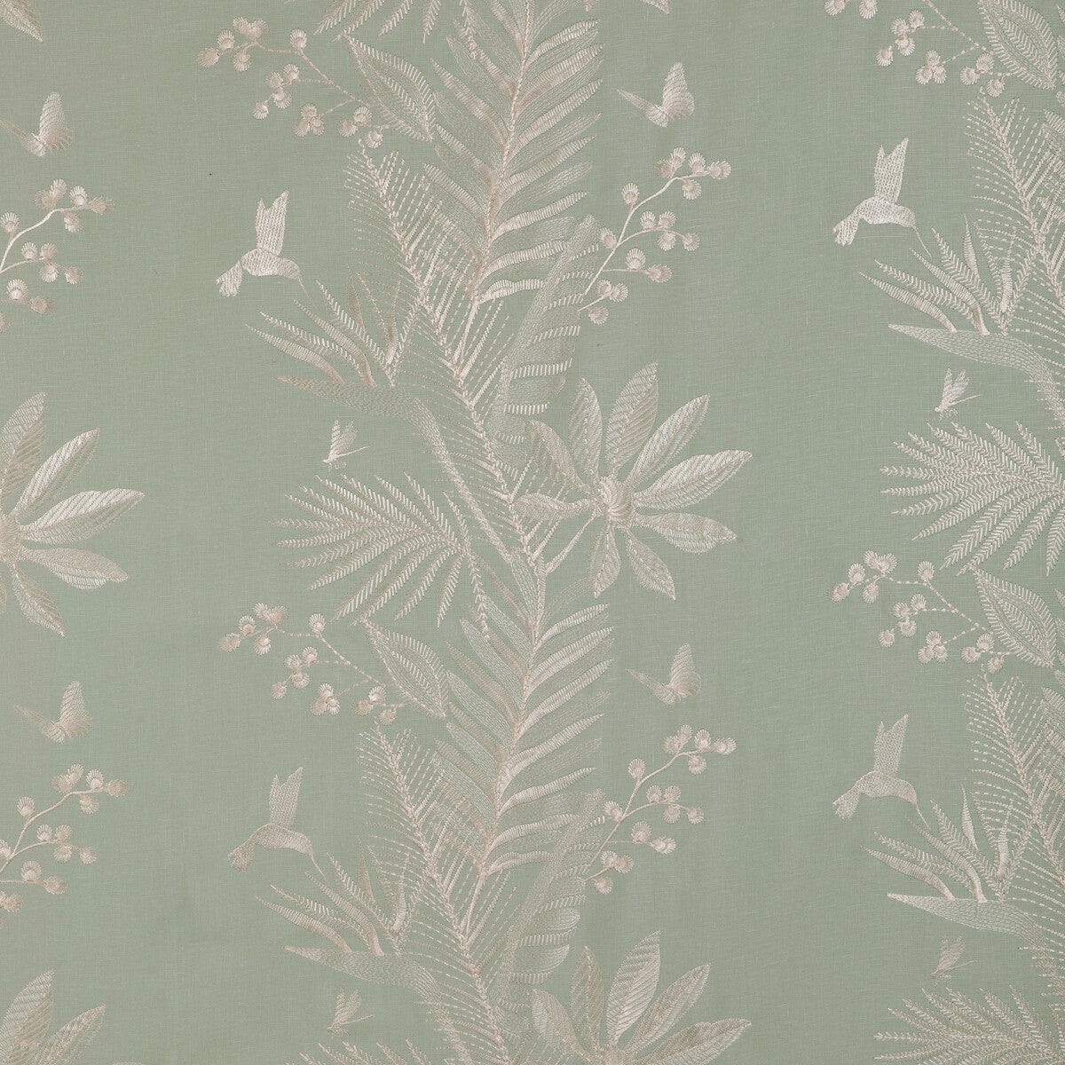 BRUNSCHWIG & FILS 8023114.13.0 MANDA EMB SEAFOAM Fabric - Eade's Wallpaper