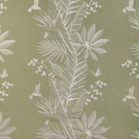 BRUNSCHWIG & FILS 8023114.31.0 MANDA EMB LEAF Fabric - Eade's Wallpaper