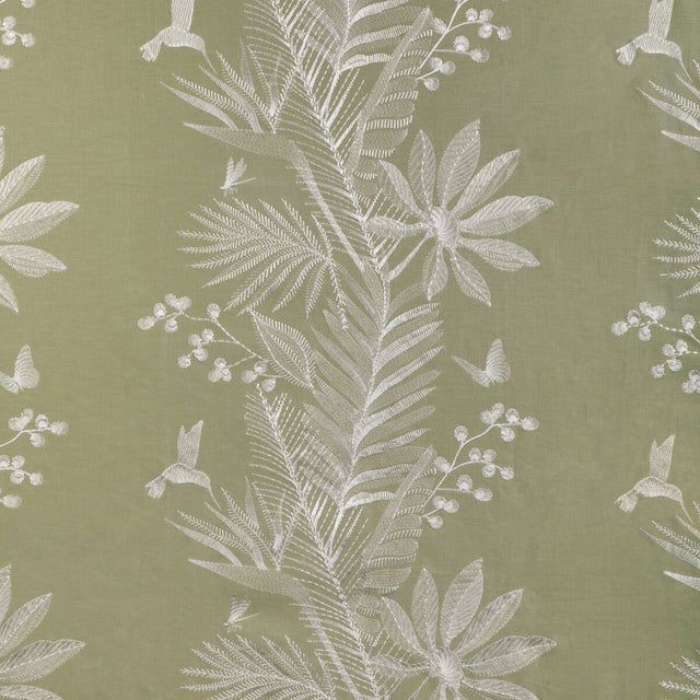 BRUNSCHWIG & FILS 8023114.31.0 MANDA EMB LEAF Fabric - Eade's Wallpaper