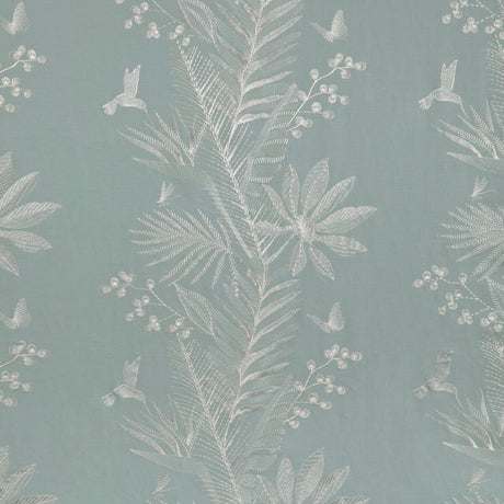 BRUNSCHWIG & FILS 8023114.51.0 MANDA EMB SKY Fabric - Eade's Wallpaper