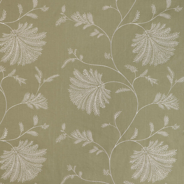 BRUNSCHWIG & FILS 8023116.23.0 MAELLE EMB CELERY Fabric - Eade's Wallpaper