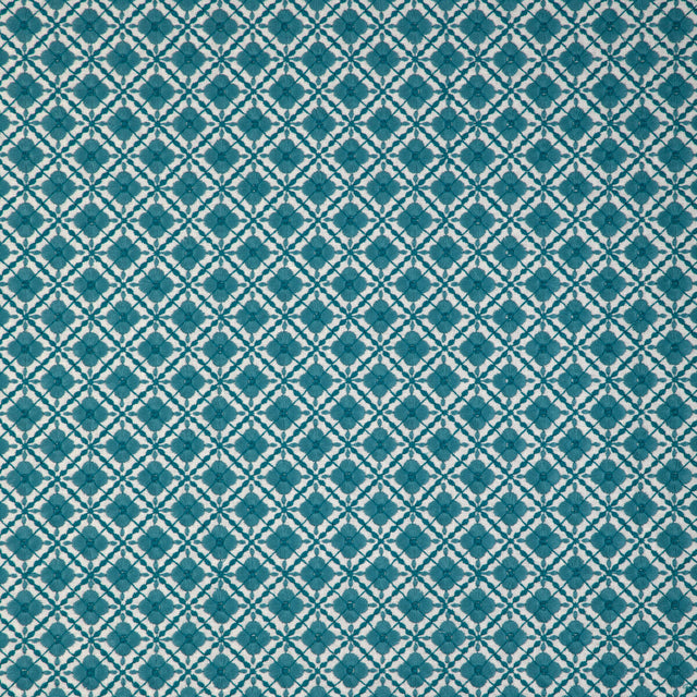 BRUNSCHWIG & FILS 8023119.1313.0 INES EMB AQUA Fabric - Eade's Wallpaper