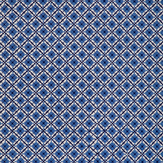 BRUNSCHWIG & FILS 8023119.550.0 INES EMB NAVY Fabric - Eade's Wallpaper