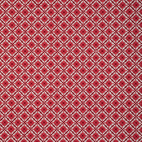 BRUNSCHWIG & FILS 8023119.99.0 INES EMB RED Fabric - Eade's Wallpaper