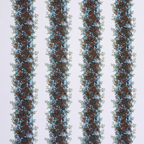 BRUNSCHWIG & FILS 8023123.315.0 RAYURE FLEURIE II LAKE Fabric - Eade's Wallpaper