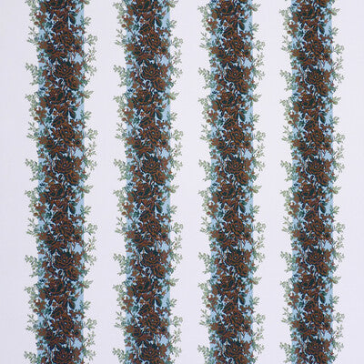 BRUNSCHWIG & FILS 8023123.315.0 RAYURE FLEURIE II LAKE Fabric - Eade's Wallpaper