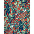 BRUNSCHWIG & FILS 8023124.319.0 FEUILLAGE II ROUGE Fabric - Eade's Wallpaper