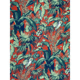 BRUNSCHWIG & FILS 8023124.319.0 FEUILLAGE II ROUGE Fabric - Eade's Wallpaper