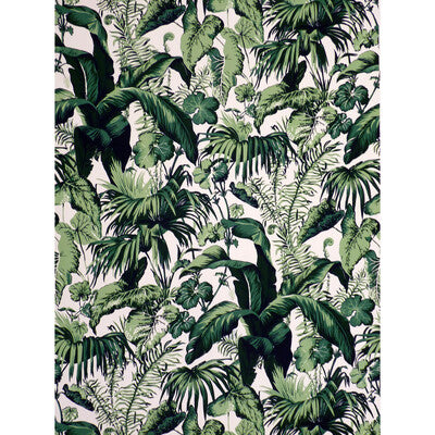 BRUNSCHWIG & FILS 8023124.33.0 FEUILLAGE II VERT Fabric - Eade's Wallpaper