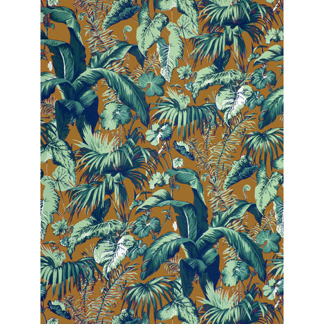 BRUNSCHWIG & FILS 8023124.630.0 FEUILLAGE II TOBACCO Fabric - Eade's Wallpaper