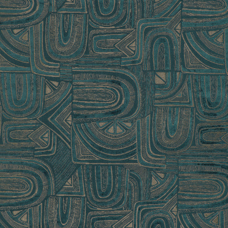 BRUNSCHWIG & FILS 8023139.13.0 TIMBRE VELVET TEAL Fabric - Eade's Wallpaper