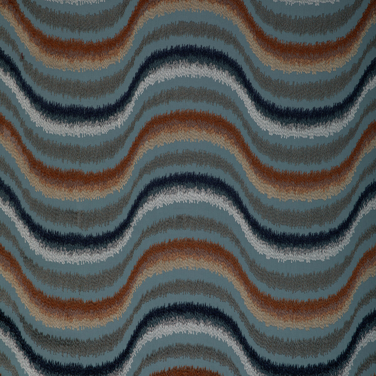 BRUNSCHWIG & FILS 8023141.512.0 DU SON EMB TOPAZ Fabric - Eade's Wallpaper