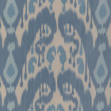 BRUNSCHWIG & FILS 8023146.155.0 BUKARA WARP PRINT BLUE Fabric - Eade's Wallpaper