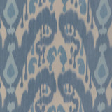 BRUNSCHWIG & FILS 8023146.155.0 BUKARA WARP PRINT BLUE Fabric - Eade's Wallpaper