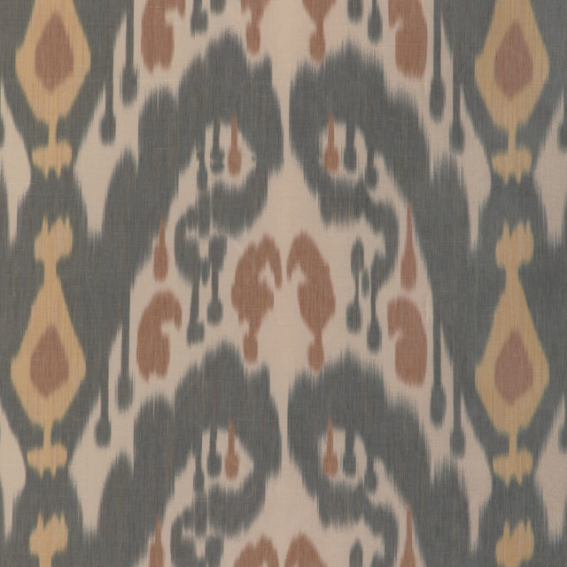 BRUNSCHWIG & FILS 8023146.84.0 BUKARA WARP PRINT EBONY Fabric - Eade's Wallpaper