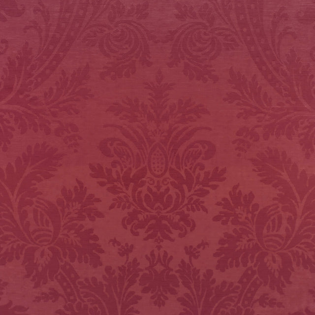 BRUNSCHWIG & FILS 8023150.19.0 ARNAUD DAMASK RED Fabric - Eade's Wallpaper