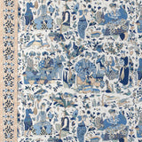 BRUNSCHWIG & FILS 8024100.516.0 SHALIMAR PRINT BLUE/SAND Fabric - Eade's Wallpaper