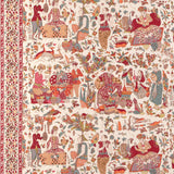 BRUNSCHWIG & FILS 8024100.716.0 SHALIMAR PRINT BERRY/SAND Fabric - Eade's Wallpaper