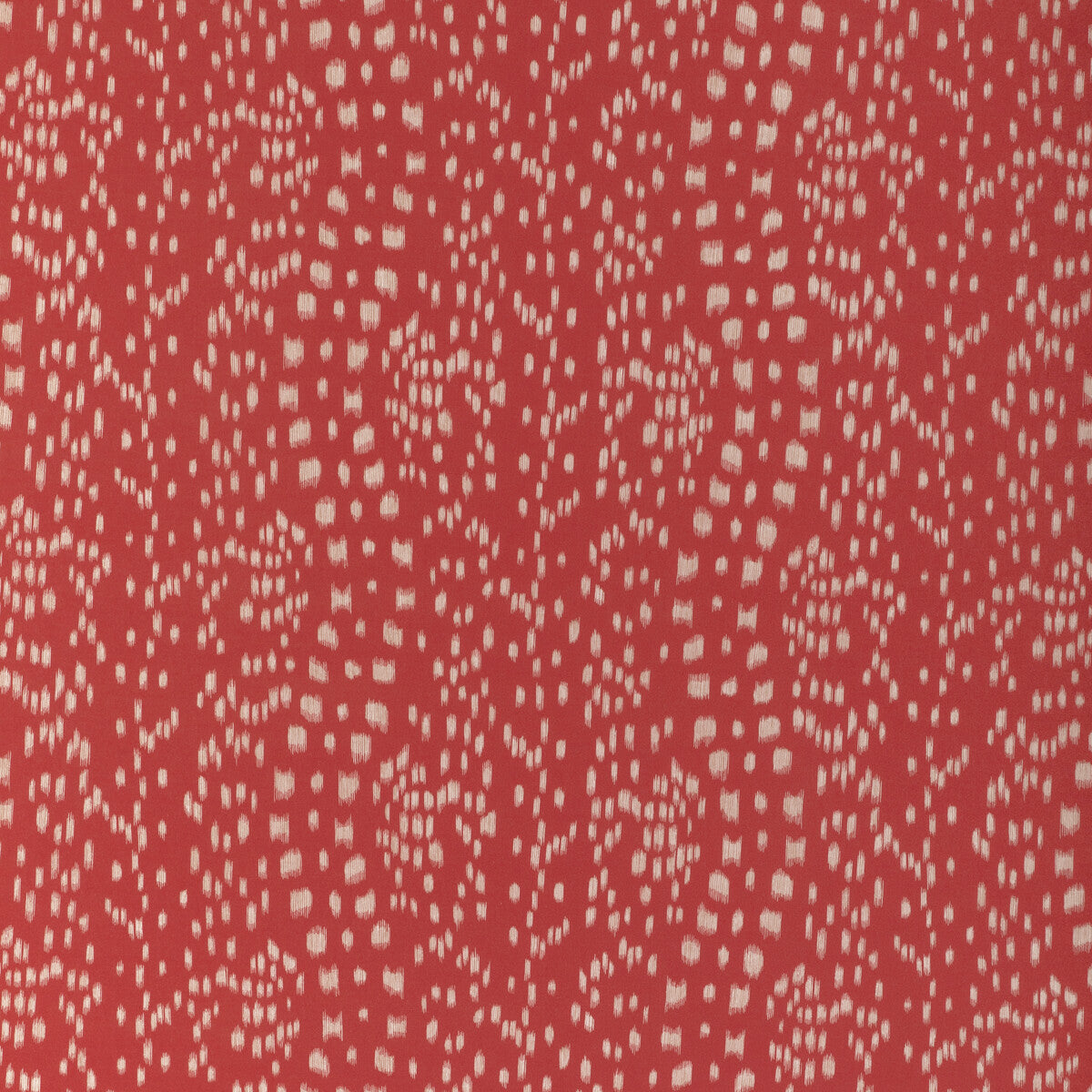 BRUNSCHWIG & FILS 8024103.19.0 LES TOUCHES REVERSE RED Fabric - Eade's Wallpaper