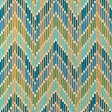 BRUNSCHWIG & FILS 8024107.353.0 CASCADE PRINT TEAL/GREEN Fabric - Eade's Wallpaper