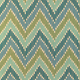 BRUNSCHWIG & FILS 8024107.353.0 CASCADE PRINT TEAL/GREEN Fabric - Eade's Wallpaper