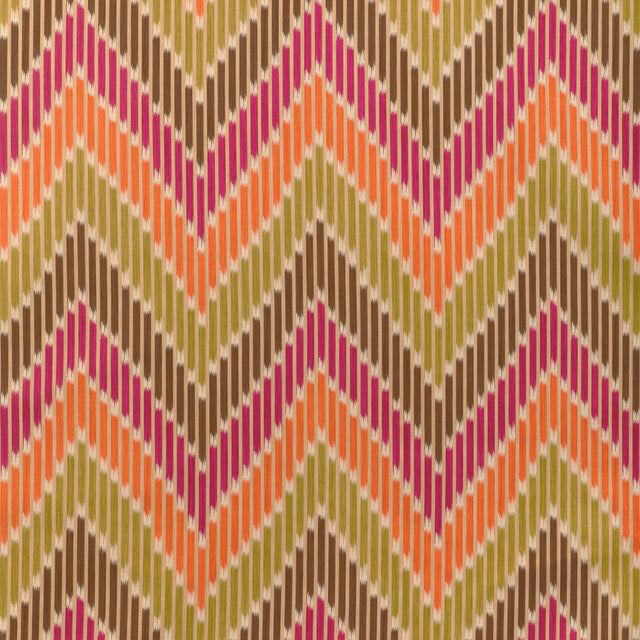 BRUNSCHWIG & FILS 8024107.73.0 CASCADE PRINT BERRY/LEAF Fabric - Eade's Wallpaper