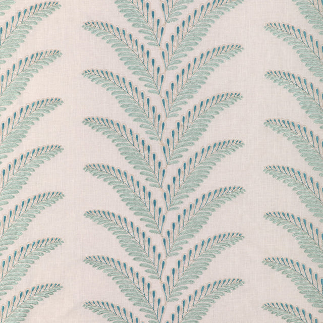 BRUNSCHWIG & FILS 8024109.13.0 FOUGERE EMB AQUA Fabric - Eade's Wallpaper