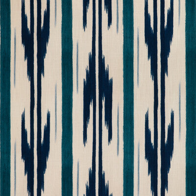 BRUNSCHWIG & FILS 8024111.55.0 LE MISTRAL PRINT INDIGO Fabric - Eade's Wallpaper