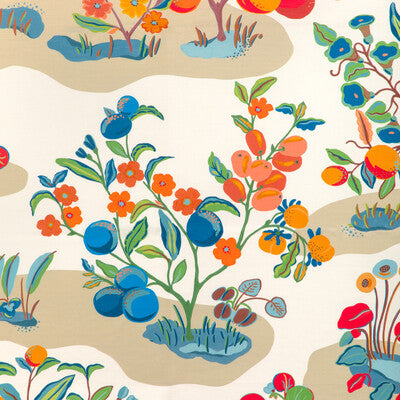 BRUNSCHWIG & FILS 8024121.195.0 POMELO PRINT MULTI Fabric - Eade's Wallpaper