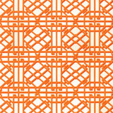 BRUNSCHWIG & FILS 8024122.12.0 PAVILION TRELLIS ORANGE Fabric - Eade's Wallpaper