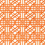 BRUNSCHWIG & FILS 8024122.12.0 PAVILION TRELLIS ORANGE Fabric - Eade's Wallpaper
