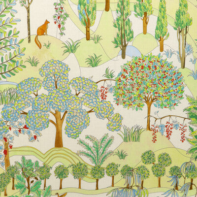 BRUNSCHWIG & FILS 8024124.315.0 FOLKLORE PRINT MEADOW Fabric - Eade's Wallpaper