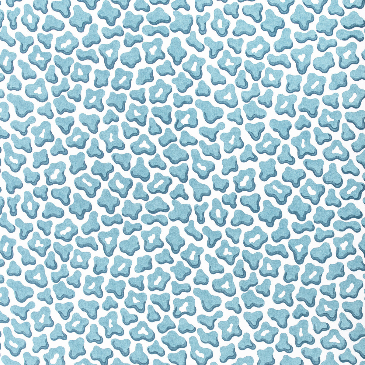 BRUNSCHWIG & FILS 8024125.313.0 GUEPARD PRINT AQUA Fabric - Eade's Wallpaper