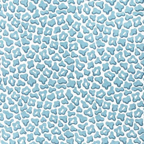 BRUNSCHWIG & FILS 8024125.313.0 GUEPARD PRINT AQUA Fabric - Eade's Wallpaper