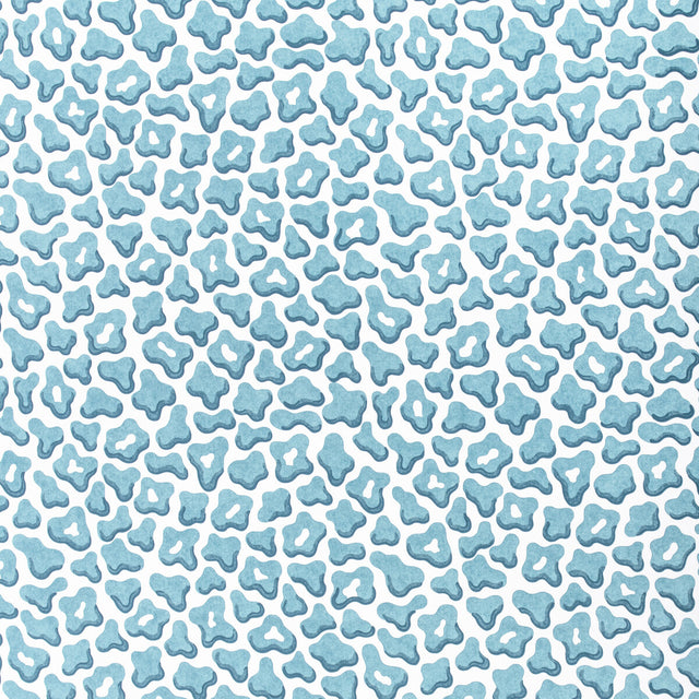 BRUNSCHWIG & FILS 8024125.313.0 GUEPARD PRINT AQUA Fabric - Eade's Wallpaper