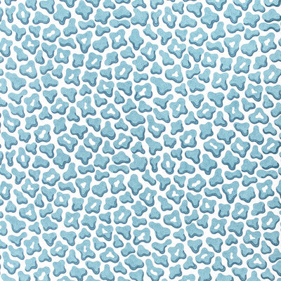 BRUNSCHWIG & FILS 8024125.313.0 GUEPARD PRINT AQUA Fabric - Eade's Wallpaper
