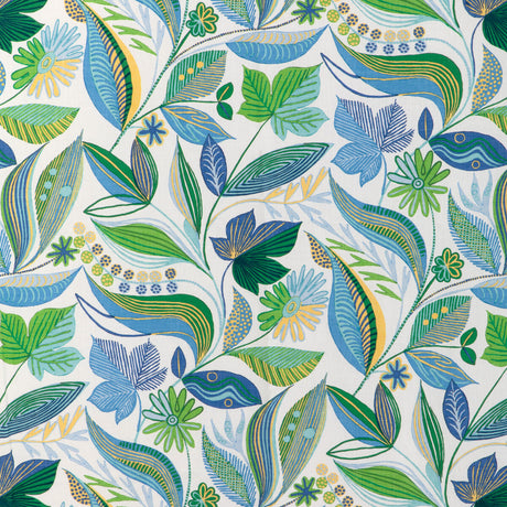 BRUNSCHWIG & FILS 8024126.315.0 CARLSTEN PRINT POOL Fabric - Eade's Wallpaper