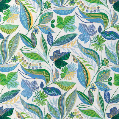 BRUNSCHWIG & FILS 8024126.315.0 CARLSTEN PRINT POOL Fabric - Eade's Wallpaper