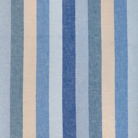 BRUNSCHWIG & FILS 8024127.155.0 PICNIC STRIPE BLUE Fabric - Eade's Wallpaper