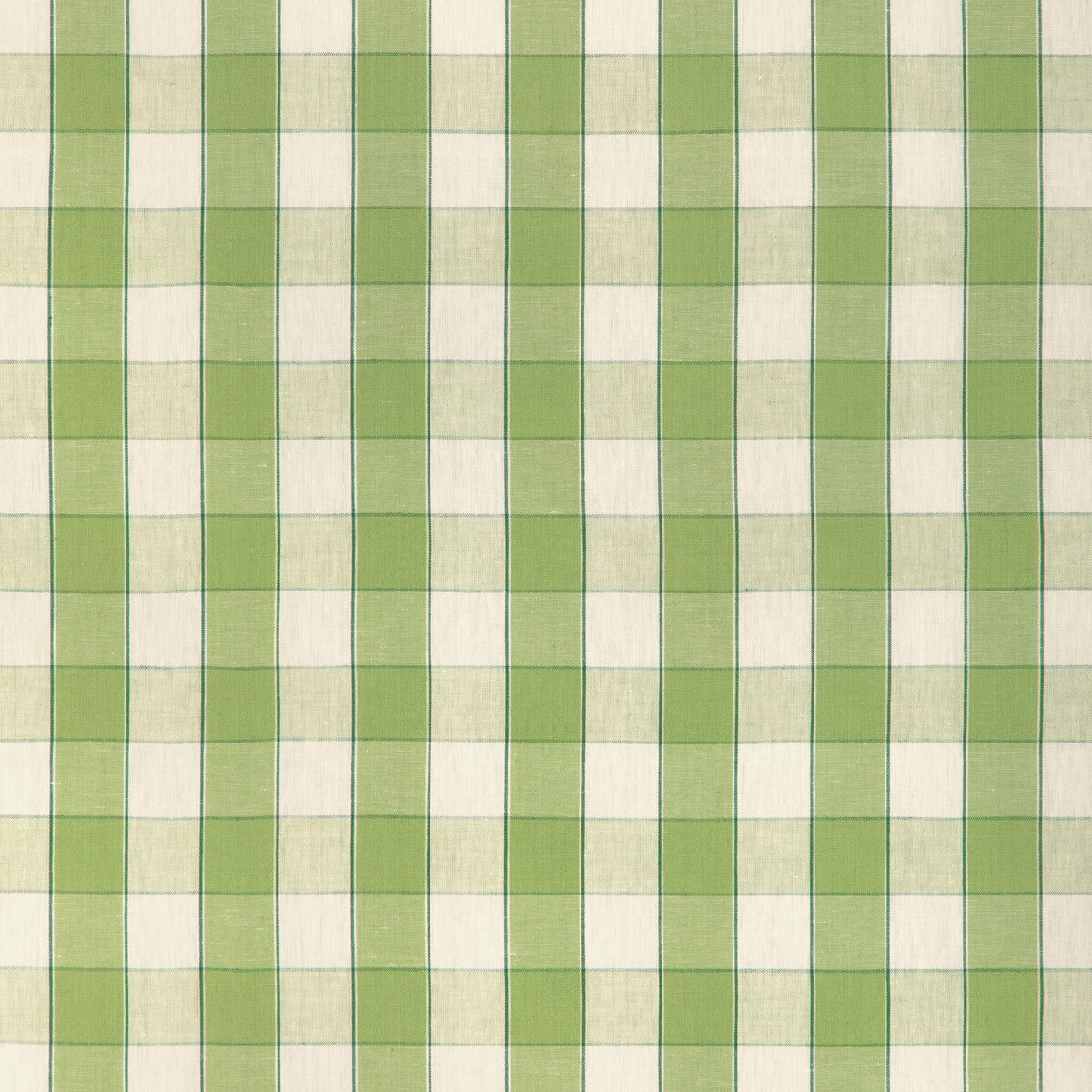 BRUNSCHWIG & FILS 8024138.3.0 CLEMENS CHECK GREEN Fabric - Eade's Wallpaper